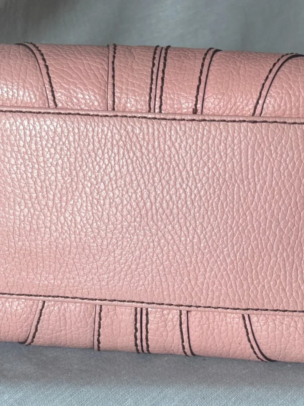 Isabella Fiore Pink Leather Satchel Y2K Chunky Chain Charm Bag 2000s Coquette